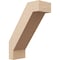 Ekena Millwork 5-inch W x 12-inch D x 16-inch H Burlington Rough Cedar Woodgrain TimberThane Knee Brace, Primed BRCUR05X12X16BURRCPR - alternate 1